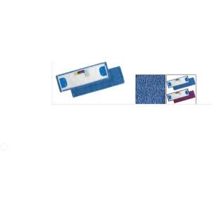 Bandeau microfibres puli-brush roug/bleu systeme languettes 40 x 13cm