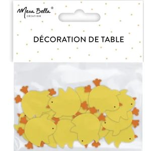 Décorations de Table Poussins en Bois – Lot de 12 – Générique